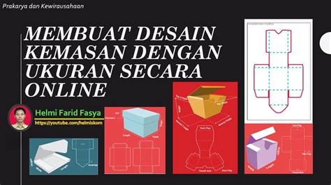 Membuat Desain Kemasan Dengan Ukuran Secara Online Youtube