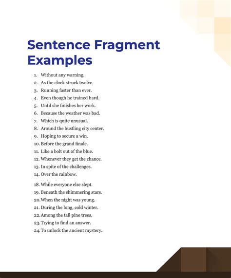 100+ Sentence Fragment Examples, Exercises, How to Write, Tips | Examples