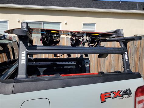 Thule Xsporter Pro Mid With Side Bars Installed Mavericktruckclub 2022 Ford Maverick Pickup