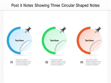 Post It Notes Showing Three Circular Shaped Notes | Presentation ...