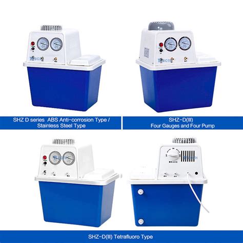 China Lab Scale Shz D Iii Bench Top Circulating Water Aspirator Vacuum Pump Manufacturers And