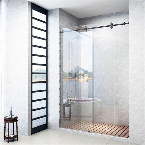 DIYHD Frameless Sliding Glass Shower Door Track Etsy