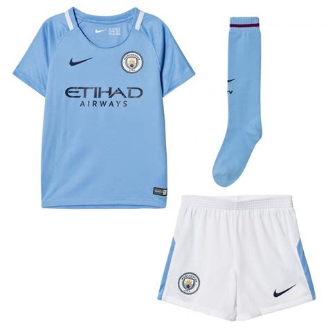 Manchester City Fc Kids Home Soccer Uniform Jalkapalloasu