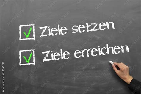 Ziele Setzen Ziele Erreichen Stock Foto Adobe Stock