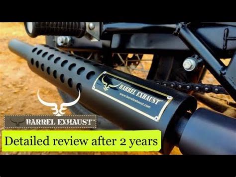 Barrel Exhaust Scud Review After Years Royal Enfield Youtube