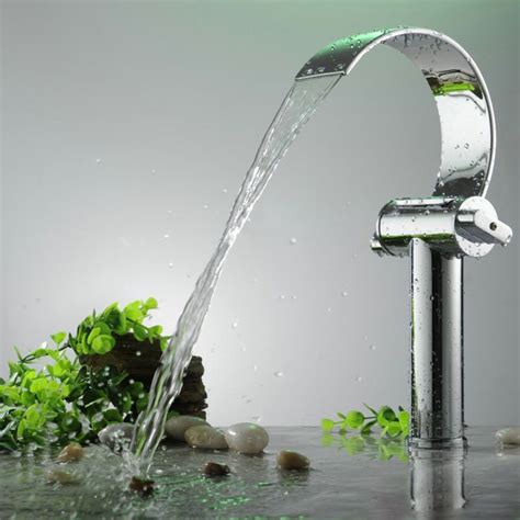 Best Selection The Bathselect Freestanding Waterfall Style Faucet With