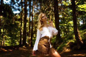 Wallpaper Carla Sonre Blonde Trees Miro Hofmann Women Outdoors