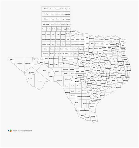 6 Best Images Of Printable Texas Map Printable Texas County Map With Images