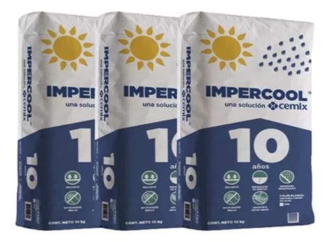 3 Bolsas De Impercool Base Cemento De 10 Kilos C u Cemix Envío gratis