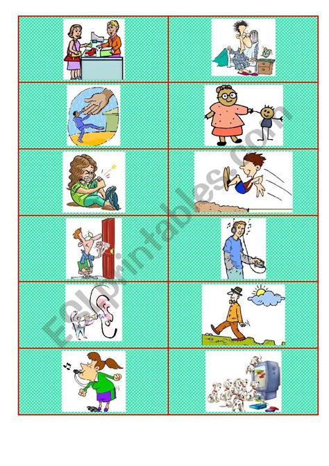 Action Verb Flashcards Printable