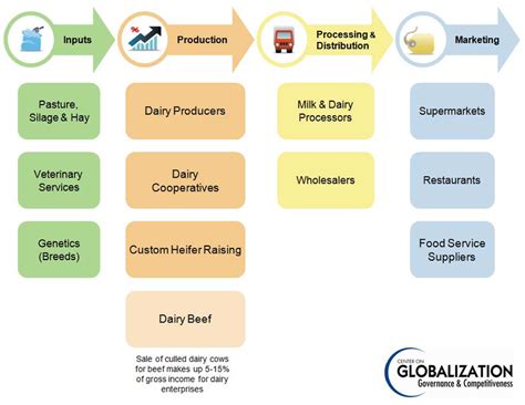 dairy industry  chain  scientific diagram