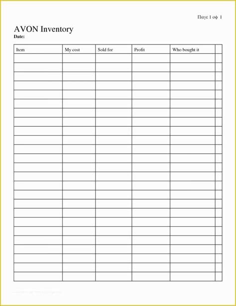 Beer Inventory Spreadsheet Template