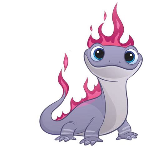 Frozen 2 Fire Lizard Coloring Page 265 Svg Design File