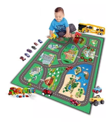 Pista Tapete De Lona P Brincar De Carrinho Hot Wheels Mt Cor T M Mercadolivre