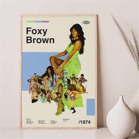 Foxy Brown Movie Poster Vintage Movie Room Decor Custom - Etsy