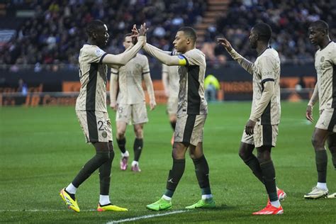 Mbappe Scores Two Goals In The Victory Against Lorient But PSG S