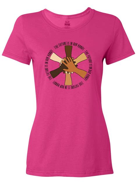 Inktastic The Future Is In Our Hands Womens T Shirt