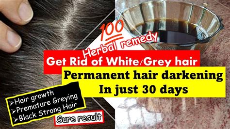 Reverse Grey White Hair Home Made Hair Oil For Black Hair Permanent