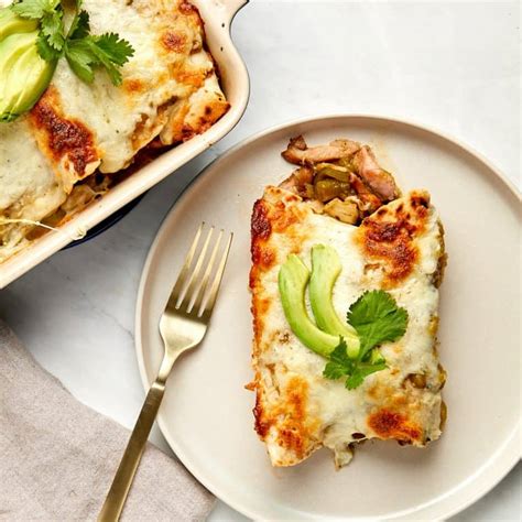 New Mexico Hatch Green Chile Chicken Enchiladas Inspired Food