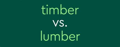 "Timber" vs. "Lumber" – What's The Difference? | Dictionary.com