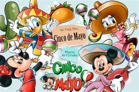 Cinco De Mayo Minnie Mickey Mouse Daisy Donald Etsy