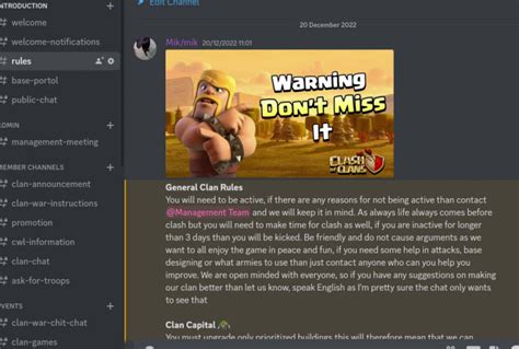 Create A Clash Of Clans Discord Server By Mik6st Fiverr