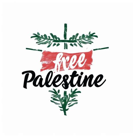 Premium Vector Free Palestine Poster Flag With Typography