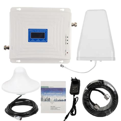 Triband Repeater 900 1800 2100 MHz GSM 2g 3G 4G LTE Mobile Cell Phone ...
