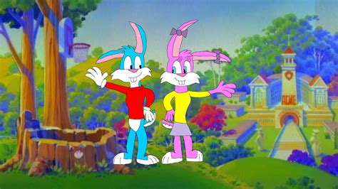 Buster Bunny And Babs Bunny From Tiny Toon Adventures By Smashgamer16