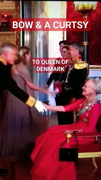 Bow And Curtsy To Queen Of Denmark Crown Princess Marys Son 18th