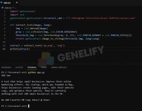 How To Create Your First OCR Project In Python With PyTesseract Genelify