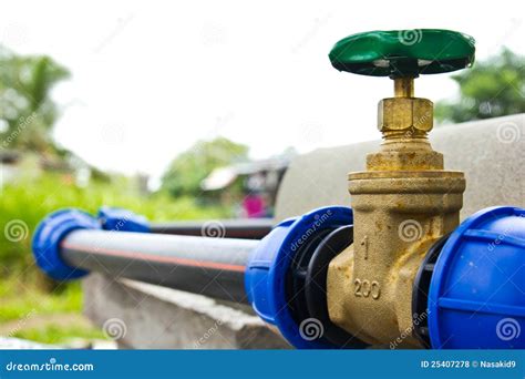 Water Supply Valve Stock Photo Image Of Delivery Conduit 25407278