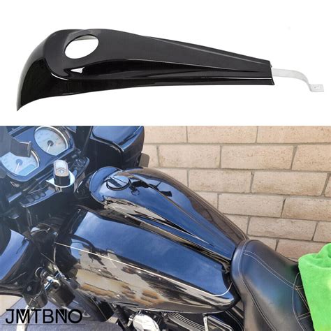 Black Dash Fuel Console Gas Tank Cap Cover For Harley Road Street