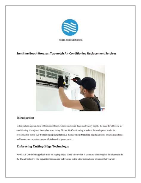 Ppt Sunshine Beach Breezes Top Notch Air Conditioning Replacement