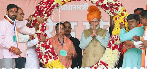 Pm Modi Addresses Grand Public Rallies In Poll Bound Rajasthans Baran