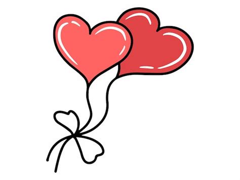 Premium Vector Heart Shape Balloon