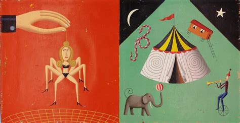 Illustration Originale De Martin Jarrie Circus Galerie Robillard