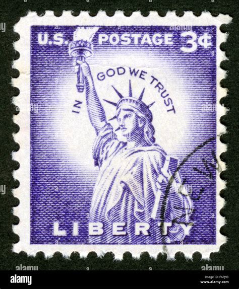 Us Postage Stamp Statue Liberty Stock Photo Alamy