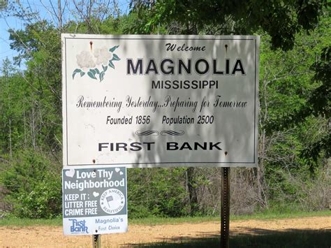 Geographically Yours Welcome Magnolia Mississippi