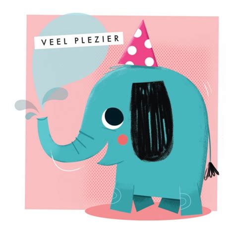 Hello Munki Verjaardagskaart Olifant Greetz