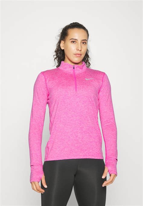 Nike Performance W Nk Element Top Hz Langarmshirt Active Fuchsia