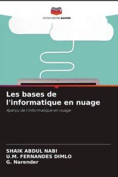 Les Bases De L Informatique En Nuage Von Shaik Abdul Nabi U M