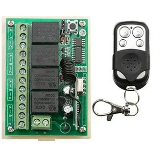 NEW DC12V 4CH 10A Radio Controller RF Wireless Push Remote Control Switch