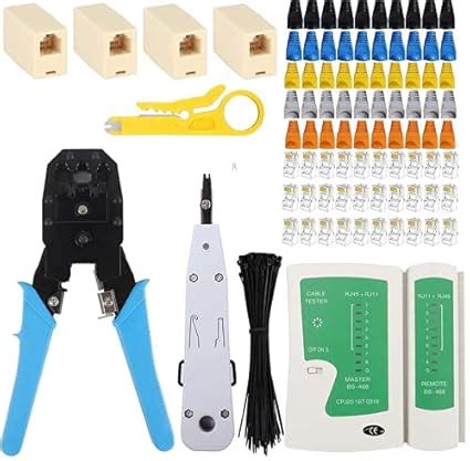 FEDUS RJ45 Ethernet Crimping Tool Kit Crimp Crimping Tool With 50PCS