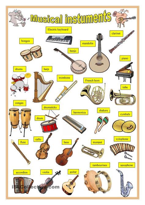 Musical Instruments Aulas De Ingl S Educativo