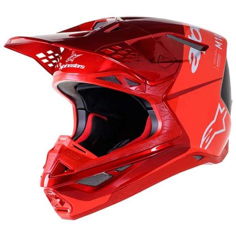 Alpinestars SM10 Flood Red Motocross Helmet 22 06