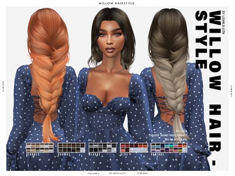 The Sims Resource Patreon Willow Hairstyle Sims Sims Hair Sims