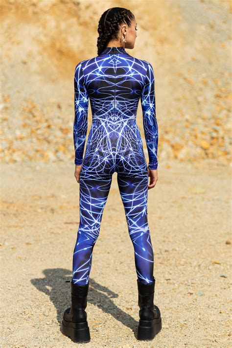 Burning Man Costume for Women, Rave Bodysuit, Burning Man Outfits, Blue