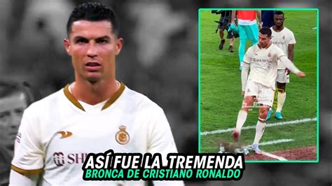 As Fue La Brutal Bronca De Cristiano Ronaldo Tras Perder El Cl Sico En