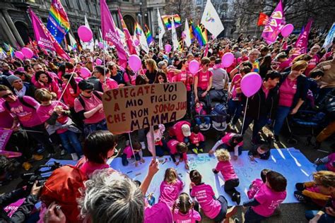 Protests In Italy As Government Limits Rights Of Same Sex Parents